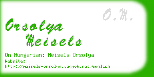 orsolya meisels business card